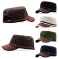 thumbnail image 6 of Men Breathable Cotton Cadet Hat Baseball Cap Army Hat Sun Cap NAVY BLUE, 6 of 8