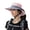 Pink, variant on HOMEYA Women Ponytail Sun Hat, Wide Brim Outdoor UV-Protection Hat Foldable Ponytail Bucket Cap for Beach Fishing Hiking