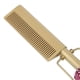 thumbnail image 3 of Hair Straightener Brush Stylish Rhinestones Fast Heating Straightener Comb for Hair Styling Rose Red Plug 220V, 3 of 5