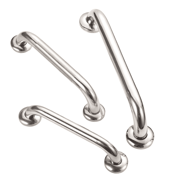 FACEGA 2 Pcs Shower Handle,Sleek,Modern Aesthetic Shower Bars Safety,Stainless Steel Design Grab Bars