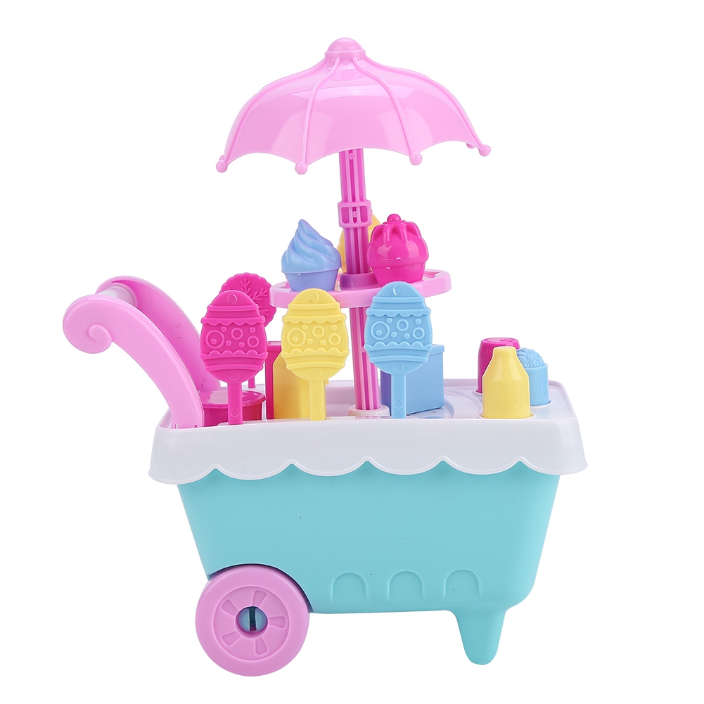 Children Cart Toy, Ice Cream Trolley, Mini For Kids Girls, Boys