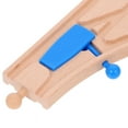 thumbnail image 3 of 2pcs Wooden Train Track Intersections Switch Track Accessories Toy Train Set Compatible With Major Brands Educational And Fun For Kids, 3 of 9