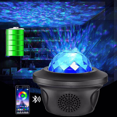 thumbnail image 2 of Lámpara de proyección de luz estrellada, lámpara con patrón de agua, luz láser, luz nocturna de ambiente con carga, barra de audio Bluetooth KTV, 2 of 4