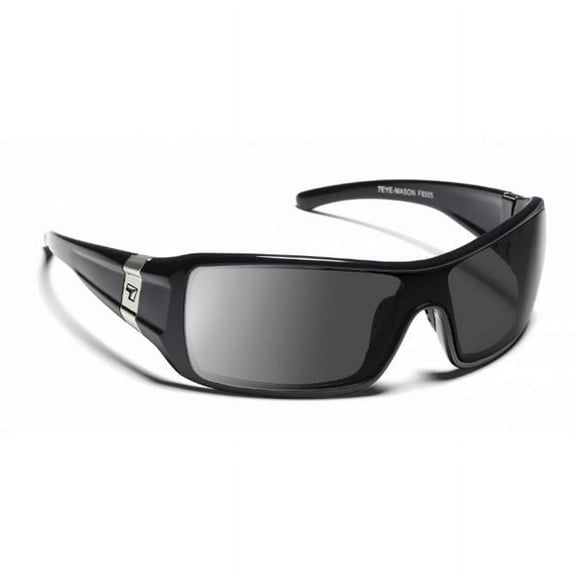 Mason Sunglasses, Glossy Black Frame, SharpView Gray Lens