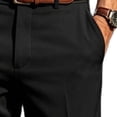 thumbnail image 5 of Men's 2 PC Set Geometric Print Quarter Button Shirt and Dress Pants Business Casual Summer Outfit Sets Red S, 5 of 5