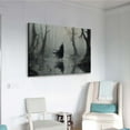thumbnail image 6 of JFHCQJPK Witch in the Forest Halloween Print Wall Art Poster Witch Decor Vintage Print Dark College Wall Art Victorian Gothic Room Decor Canvas Wall Print8x12in Metal blackFramed, 6 of 8