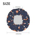 thumbnail image 4 of Kdxio Cartoon Fox Print Shower Cap for Women,Elastic and Reusable,Double Waterproof Layers Bathing Hat, 4 of 6