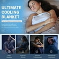 thumbnail image 3 of Cooling Blankets for Hot Sleeper Twin, Arc-Chill 3.0 Cool Fiber with Silver Ion for Sensitive Skin, Ultra Lightweight Breathable Summer Cold Blanket for Home Bed Couch Office Camping, Gray, 3 of 13