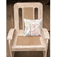 thumbnail image 2 of Carolines Treasures CJ2002-PW-Parent Letter Love in Paris Pink Canvas Fabric Decorative Pillow CJ2002  multicolor, 2 of 2