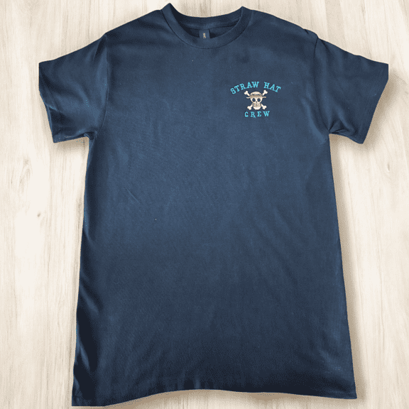 One Piece by Straw Hat Crew Embroidered T Shirt
