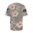 thumbnail image 7 of Floral Bee Print Women Short Sleeve Tops Casual Dressy Fashion Loose T Shirts Cute Graphic 2026 Spring Blouses, 7 of 7