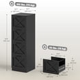 thumbnail image 3 of HOMCOM 4 Drawer File Cabinet, Filing Cabinet Fits Letter/A4 Size, Black, 3 of 10