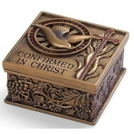 2.75" Confirm Keepsake Box Joseph's Studio -Bronze Finish by Roman