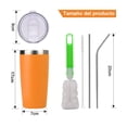 thumbnail image 4 of Vaso De Acero Inoxidable 20oz Con Tapa Y Popote Naranja Belug, 4 of 5