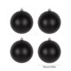 thumbnail image 3 of 4 bolas navideñas negras para decorar el árbol de Navidad. Ideales para decorar coronas navideñas., 3 of 5