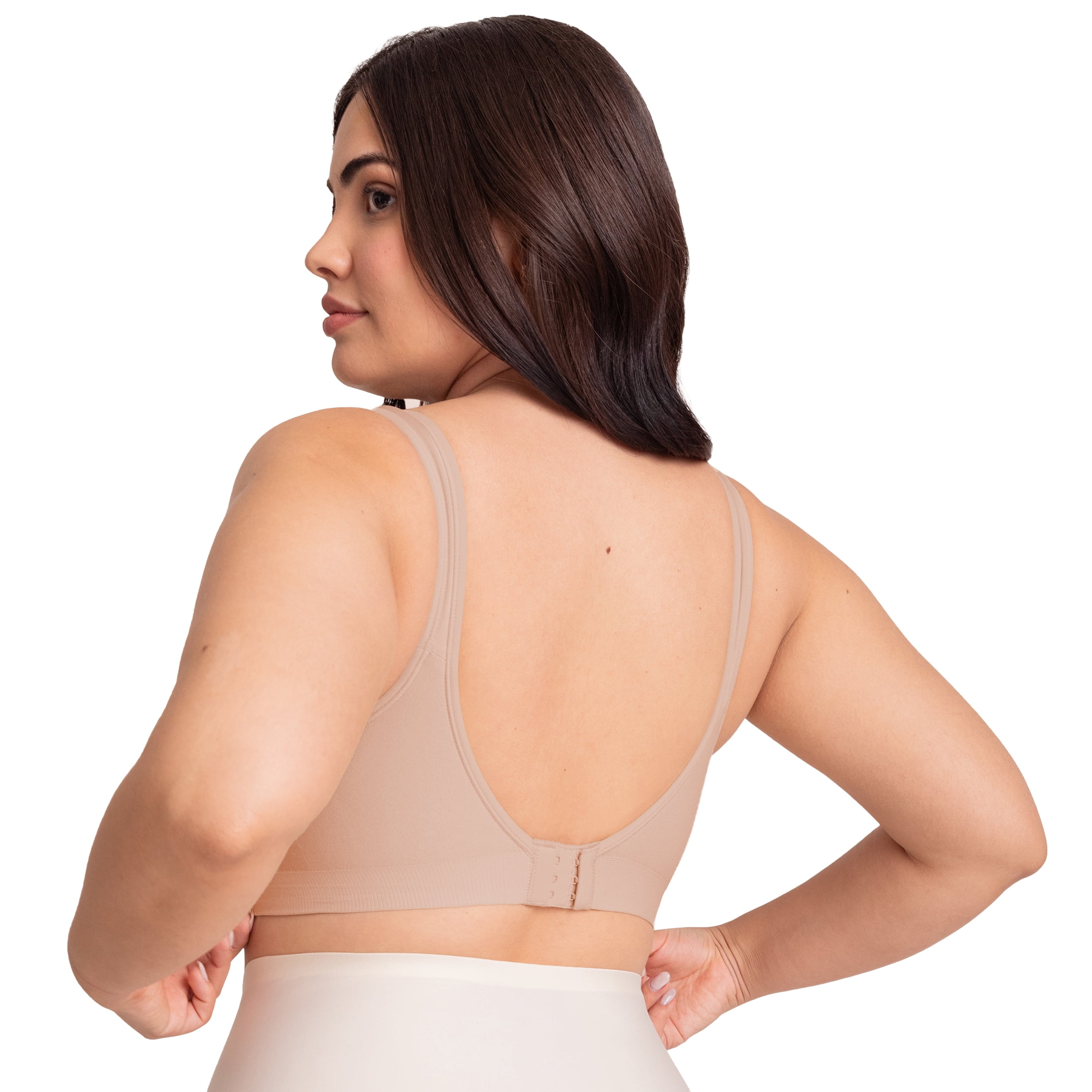 Truekind Comfort Everyday Wireless Shaping Bra – Women's Wire-Free Bra, Full-Coverage Cups, Sizes S to 4XL