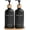 Black Hd, variant on Amber Glass Soap and Lotion Dispenser Set with Tray by  - Hand Soap Dispenser Bathroom Set - Glass Bottles with Pump - Bamboo Home Accessories & Modern Bathroom Decor for Airbnb (Amber)