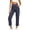 Navy, variant on Ashirexll High Waisted Pants for Women Fall Fashion Golf Straight Button Closure Work Pants with Side Pockets for Outdoor