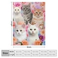 thumbnail image 4 of JEUXUS  Cat Blanket,Cat Lover Gifts for Women,Kitty Blanket Gifts for Cat Lovers,Kitten Blanket Throw for Bedroom Sofa Couch Cat Gifts for Girls Cat Lover Gift Blanket, 4 of 6