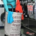 thumbnail image 5 of dbest products Laundry Trolley Dolly with Beige Hamper Bag and Wheeled Cart, 5 of 6