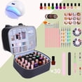 thumbnail image 2 of Funda organizadora de esmaltes de uñas FCQQYWZ con capacidad para más de 30 botellas con lámpara, 2 of 6