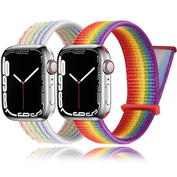 2 Pack/3 Pack Stretchy Nylon Solo Loop Bands for Apple Watch Bands 38mm 40mm 41mm 42mm 44mm 45mm, Adjustable Braided Sport Elastic Straps Women Men Wristbands for iWatch Series 7/6/5/4/3/2/1 SE
