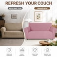 thumbnail image 7 of JIATER 1-Piece Sofa Cover Stretch Couch Cover Washable Sofa Slipcover Furniture Protector for Loveseat Sofa,Grey Rose, 7 of 7
