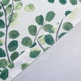 thumbnail image 5 of DriftAway Aleena Valance 2 Layers Room Darkening Blackout Valance for Cafe Kitchen Bedroom Living Room Bathroom Floral Scroll Window Treatment Valance 50 Inch by 18 Inch Plus 2 Inch Green White, 5 of 5