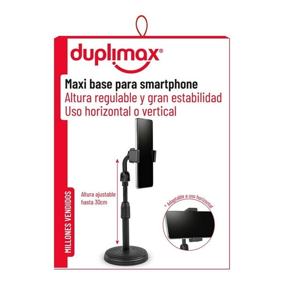 Base para Smartphone DupliMax Maxi Altura Negro