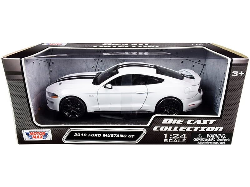 white mustang toy car