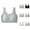 Grey, variant on Sports Bras for Women Summer Comfortable Push Up Seamless Latex Yoga Gym Athletic Bralettes Workout Bra