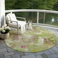 thumbnail image 6 of Addison Rugs Chantille Indoor/Outdoor Transitional Abstract Lime Washable Round Rug, 8' x 8', 6 of 6