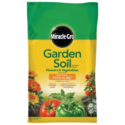 Miracle-Gro Flower & Vegetables Garden Soil, 1.5 Cu. Ft ...