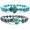 Green blue, variant on 2 PCS Sea Turtle Bracelet, Elastic, supports the Sea Turtle Conservancy, Crystal, Style Z4245