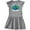 AC-Heather Grey, variant on Inktastic Peacock Girls Baby Dress