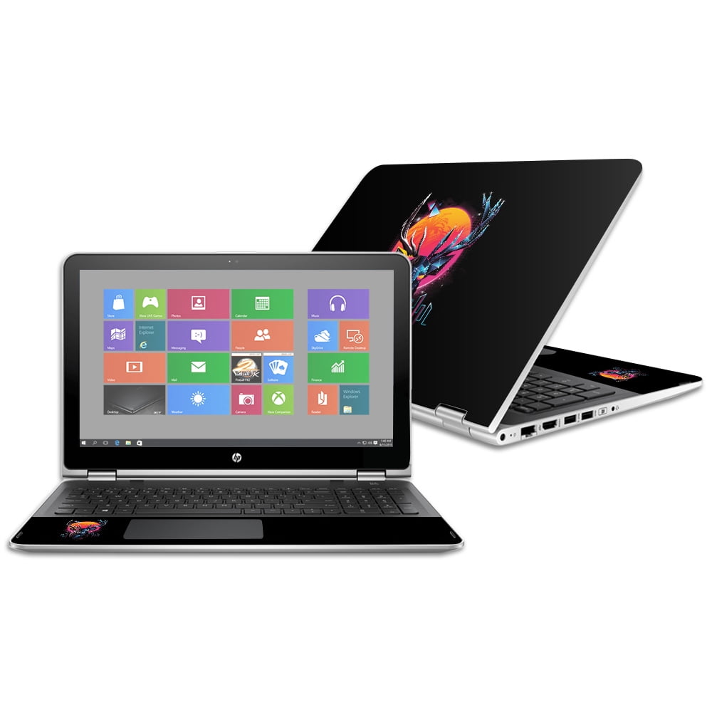 Durable 2016 Made in The USA Easy to Apply and Change Styles Remove MightySkins Skin Compatible with HP Pavilion x360 15.6 Protective and Unique Vinyl Decal wrap Cover - Woody