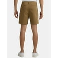 thumbnail image 4 of George Men’s & Big Men’s Stretch Twill Flat Front Shorts, 7” Inseam, Sizes 28-54, 4 of 5