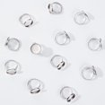 thumbnail image 2 of DIY Finger Rings Making Kits with Adjustable 304 Stainless Steel Finger Rings Components Transparent Glass Cabochons and Box Container Flat Round Stainless Steel Color 8.2x8.2x2.7cm 80pcs/box, 2 of 9