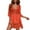 Orange, variant on Sun Shirts for Women Long Sleeve UV Protection Spf Shirts for Women Long Sleeve Women's Summer Casual Dress V Neck Lace Hollow Out Beach Cover Up Bikini Dress For Vacation Resort Holiday Party