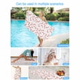 thumbnail image 3 of Candy Cane Pattern Christmas Beach Towels Blanket Soft&Absorbent Quick Dry Microfiber Red White Winter Snow Pool Towels for Swimming ,Yoga, Sports, Gym, Camping,Large 35X70in,, 3 of 8