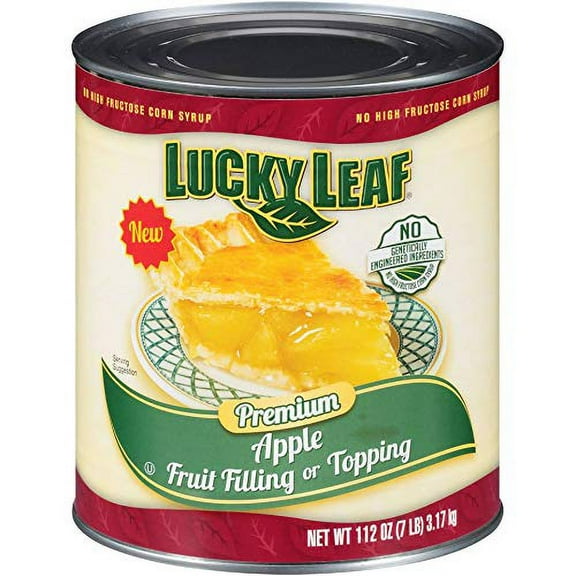 Lucky Leaf Premium Clean Label Apple Fruit Filling Or Topping, 112 Ounce - 3 per case.