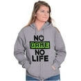 thumbnail image 3 of No Game No Life Unisex Fleece Graphic Zip Up Hoodie Brisco Brands 5X, 3 of 5