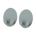 thumbnail image 4 of 2 piezas Bádminton Raquet Hooks Portes de exhibición para la sala de juegos de dormitorio Garaje Gris, 4 of 8