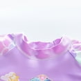 thumbnail image 5 of AJZIOJIRO Toddler Girls Swimwear Skirt Swim Dress Swimsuits Two Piece Long Sleeve Rash Guard Set, 5 of 11