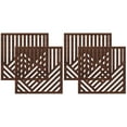 thumbnail image 3 of Raindrops 4 pcs  Abstract Mountain Decor Carved Geometric Wall Art Wooden Craft Wall Art Panel Decor, 3 of 8