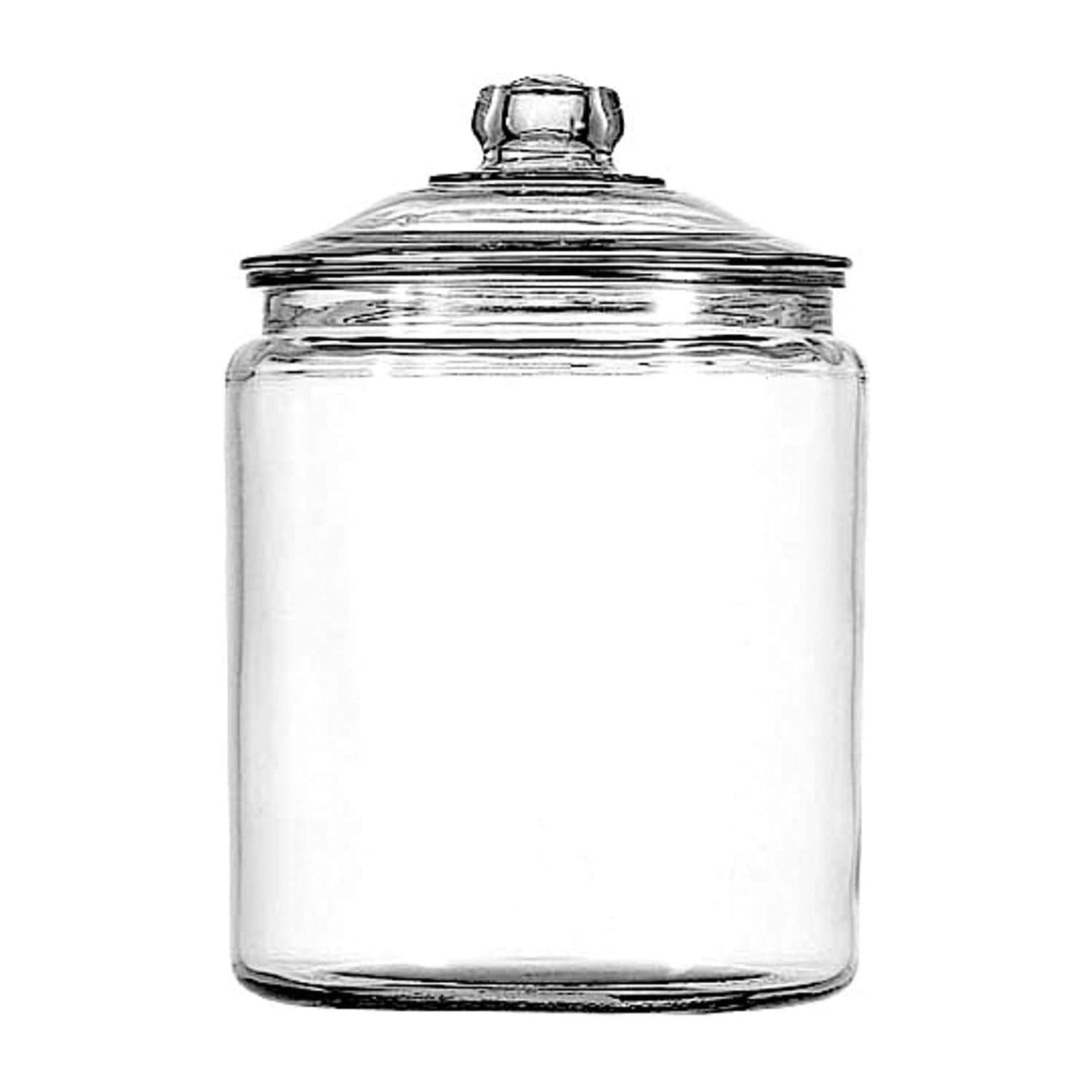 Anchor Hocking Heritage Hill Clear Glass Jar with Lid, 2 Gallon