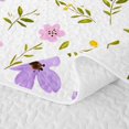 thumbnail image 5 of Manfei Cottagecore Blossom Quilt Full 3-Piece,Spring Flowers Leaves Full Bedspread Sets,1 Coverlet and 2 Pillowcases, 5 of 7