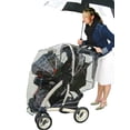 thumbnail image 3 of Jolly Jumper Tandem Stroller Weather Shield | Clear Vinyl Rain & Wind Cover with UV Protection | Fits Tandem & Travel Strollers, 3 of 3