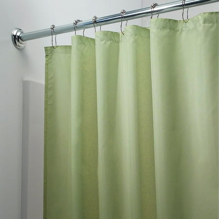 2 In 1 Water Repellant 70 X 72 Polyester Fabric Shower Curtain