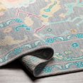 thumbnail image 5 of Surya Ushak USK-2300 72x108" Rectangle Traditional Wool Rug in Gray/Teal, 5 of 8